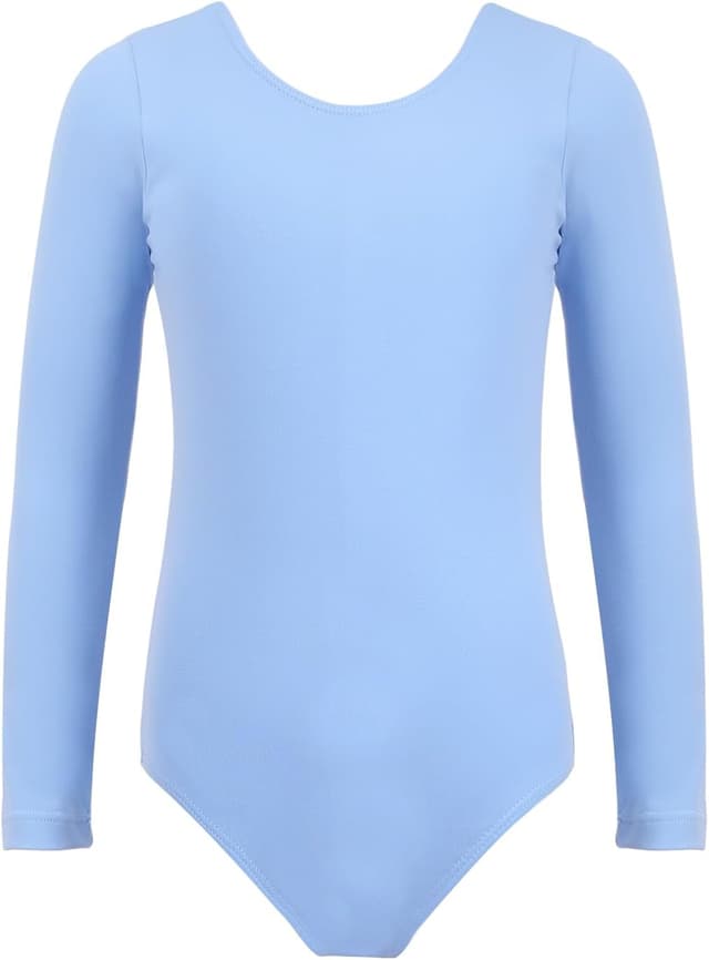 Detalle de Bezioner Ballet Leotard for Girls – Long Sleeve Gymnastics & Dance Outfit (88% nylon, 12% spandex)