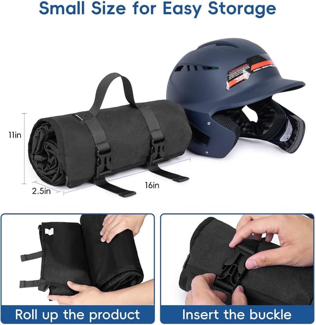 Detalle de KAVIGOR 15-Bat Baseball & Softball Fence Organizer (900D Military-Grade Fabric)