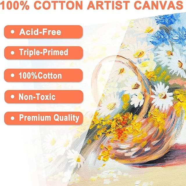 Thumbnail 5 de Acrylic Paint Set 24 Colours with 10 Brushes