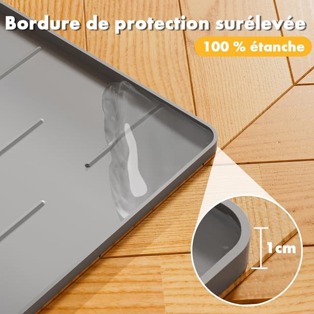 Thumbnail 5 de Pieviev Tapis Litière Chat Silicone 86x56cm