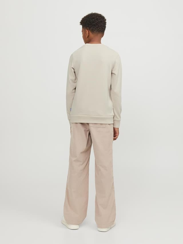 Detalle de Jack & Jones Junior Jjebradley Sweat Crew NOOS: felpa garzata con girocollo