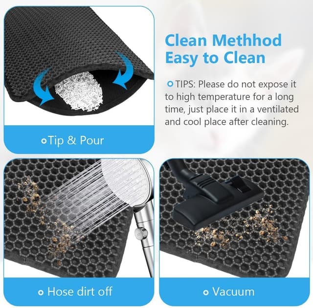 Thumbnail 6 de Adiwo Tapis litière 30x45 cm pour chat 🐾