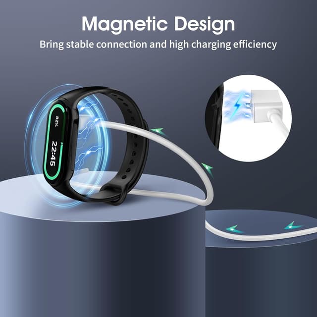Detalle de TiMOVO Magnetic USB Charger 1m for Xiaomi Band 9