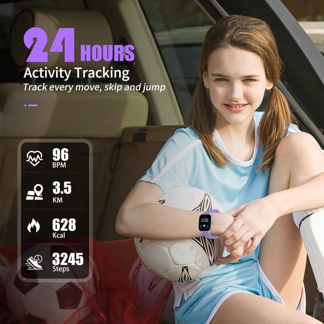 Thumbnail 1 de HENGTO Orologio Fitness Tracker per Bambini