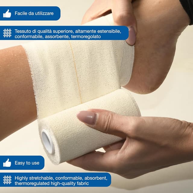 Thumbnail 4 de BSN Tensoplast Bandage élastique 4,5 m x 7,5 cm Jaune