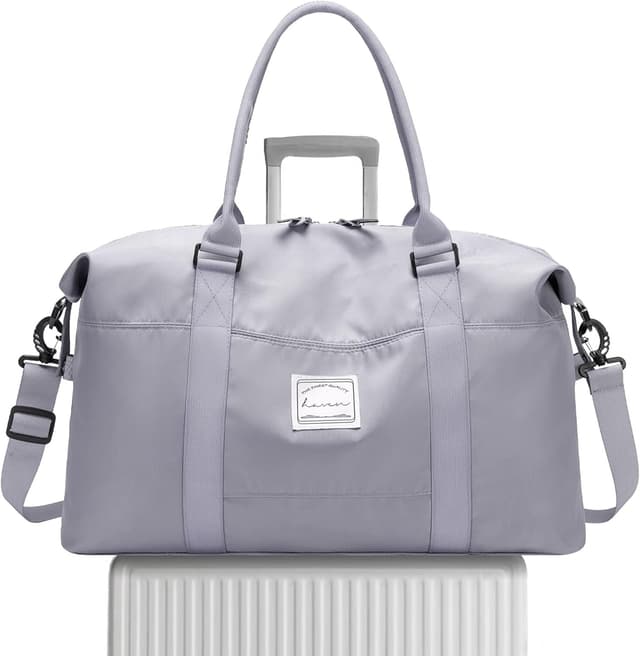 Detalle de Hayayu Women’s Weekend Bag (55x27x18cm) with dry/wet separation for overnight, gym and carry on trips