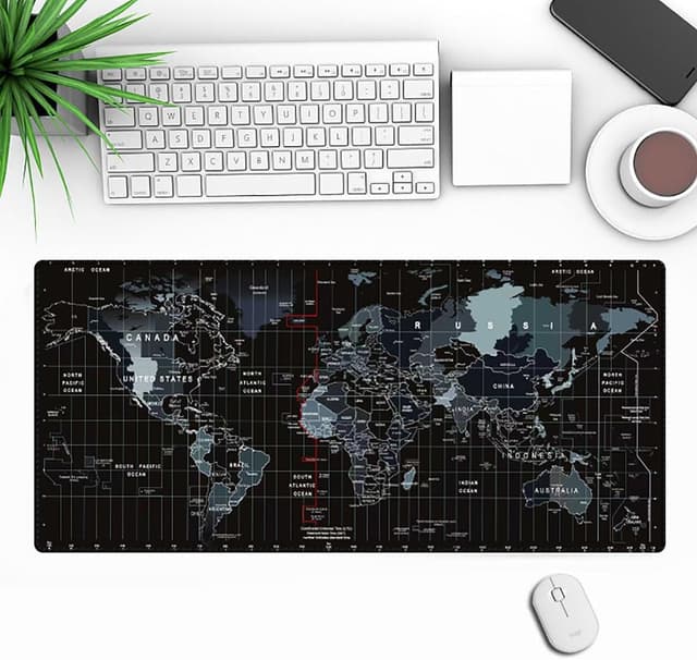 Detalle 2 de Ningchuya Gaming-Mauspad 600 x 300 mm (rutschfeste Gummifüße, waschbar)