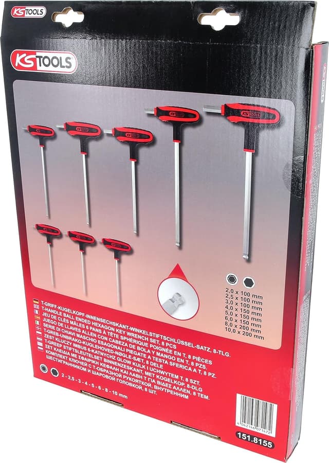 Detalle de KS TOOLS ERGOTORQUEplus hex 8 pièces