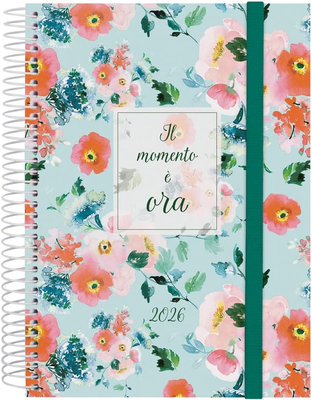 Detalle de Finocam Agenda Spirale 2026 1 giorno per pagina (gennaio–dicembre, italiano)