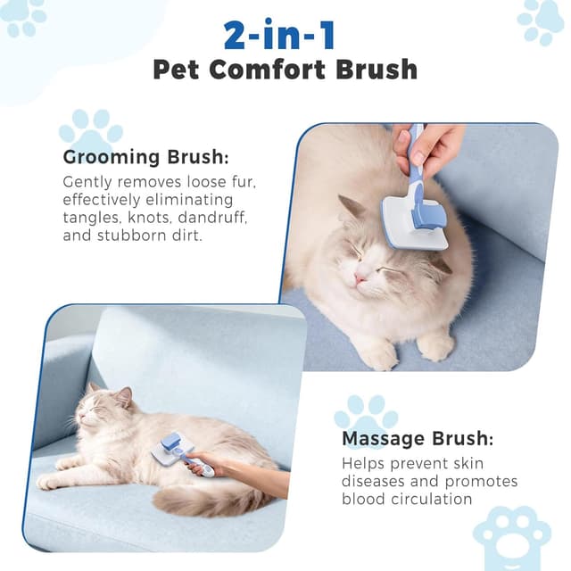 Detalle 2 de Katzenbürste mit Knopf Reinigung Diboniur