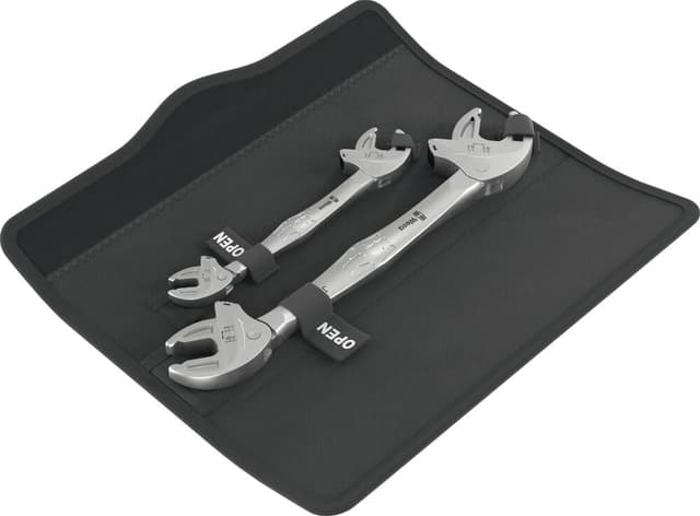 Detalle de Wera Joker 6006 – Set de 2 clés double fourche auto-ajustables (05020340001)