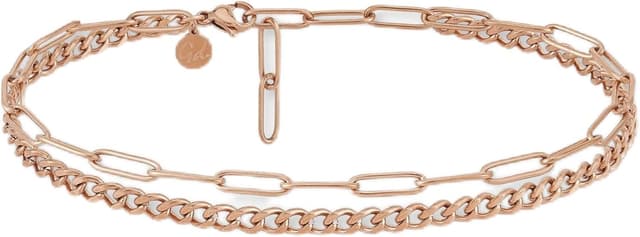 Thumbnail 6 de Tobilleras mujer con cadena triple 18K