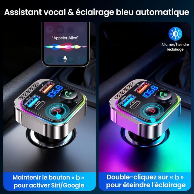 Thumbnail 4 de Gizmovine Émetteur Bluetooth Voiture 45W