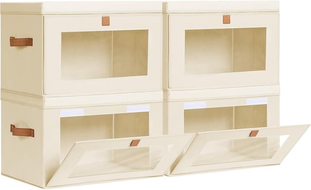 Detalle de Homsorout Collapsible Storage Bins 4-pack