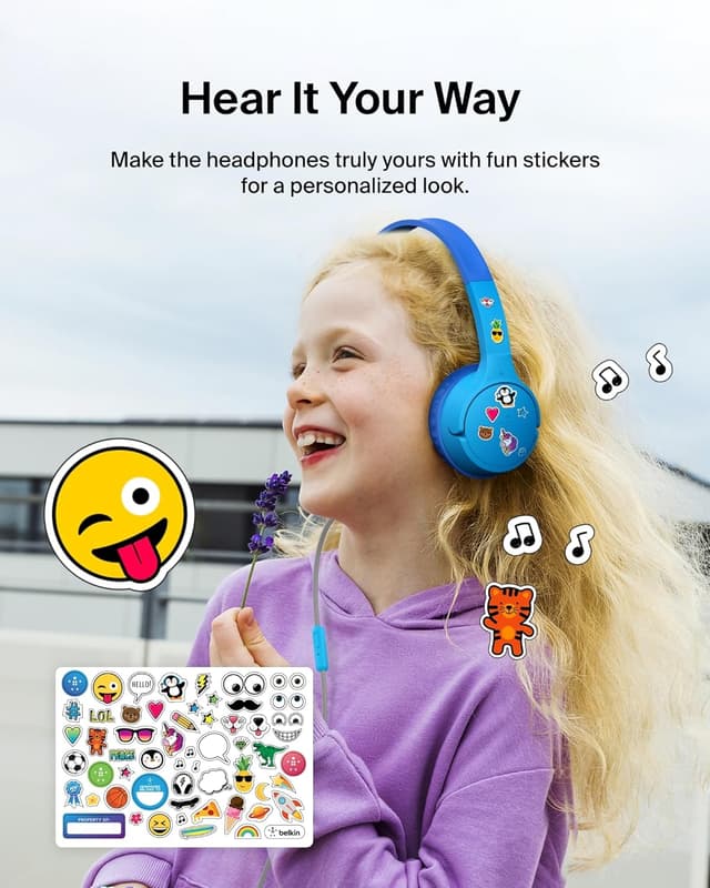 Thumbnail 6 de Belkin SoundForm Mini Kids Headphones 85dB
