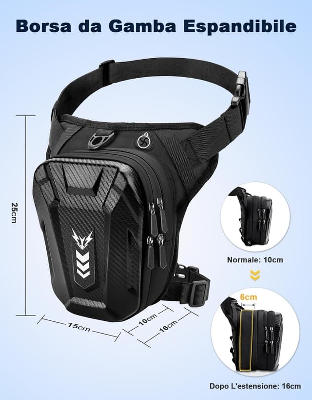 Detalle 2 de Rolgno Marsupio Gamba Moto 6 cm espansione