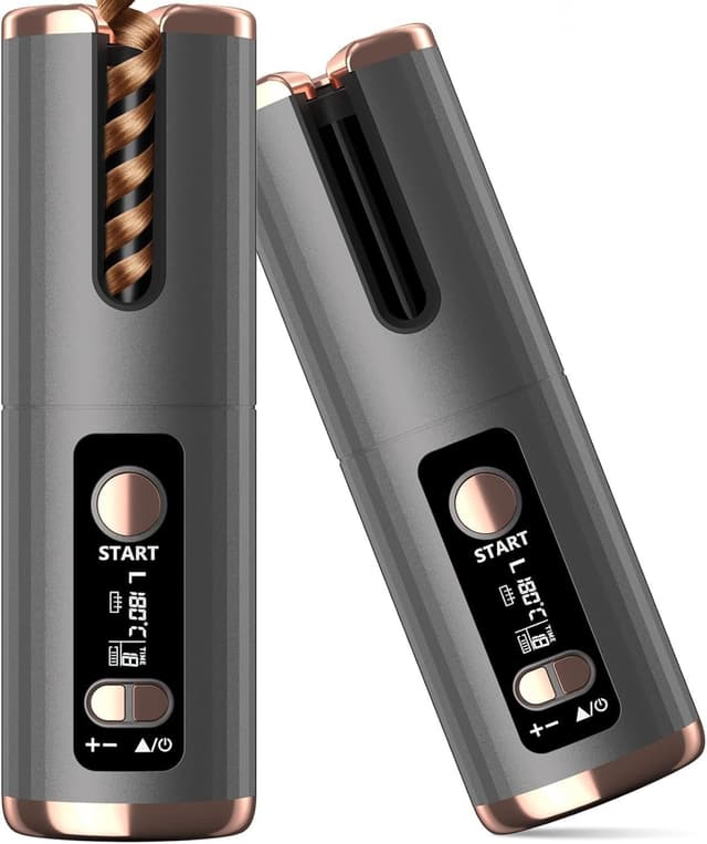 Detalle de Cordless hair curler with timer 6 temps
