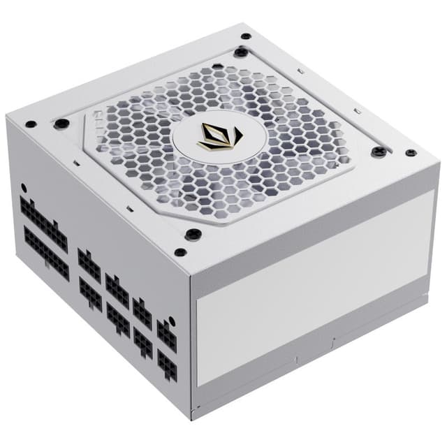 Detalle de Forgeon Bolt PSU 850W 80+ Gold Full Modular Fuente blanca