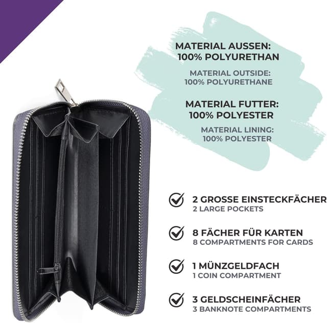 Thumbnail 3 de styleBREAKER 02040115 Portefeuille pour Femme