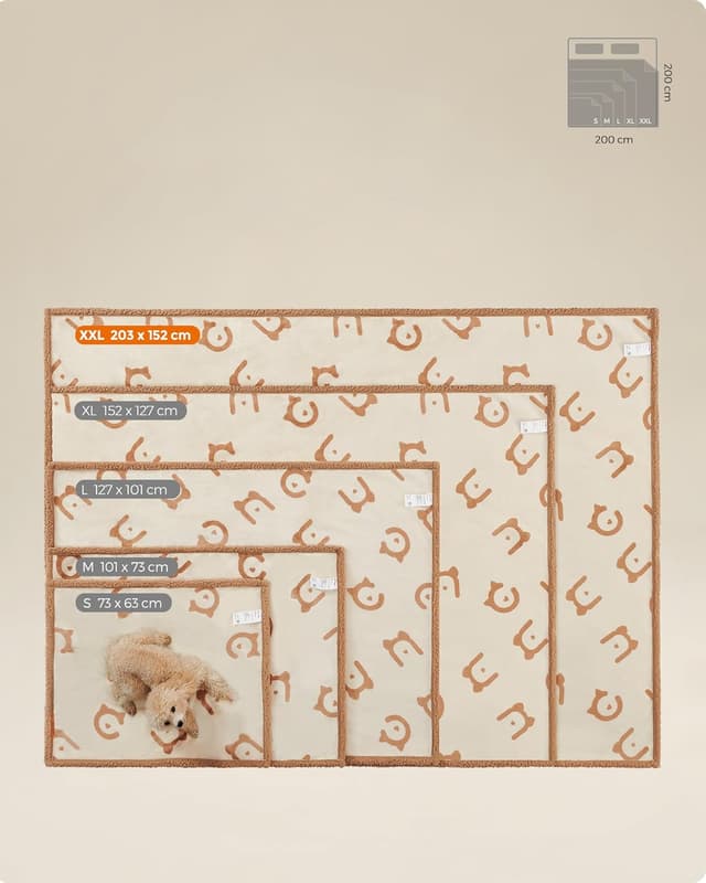 Thumbnail 4 de Feandrea Coperta Impermeabile per Cani XXL 203x152 cm