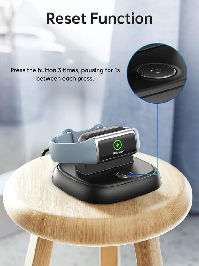 Detalle de LVFAN Charger Stand for Fitbit Charge 6 Fast Charging Dock