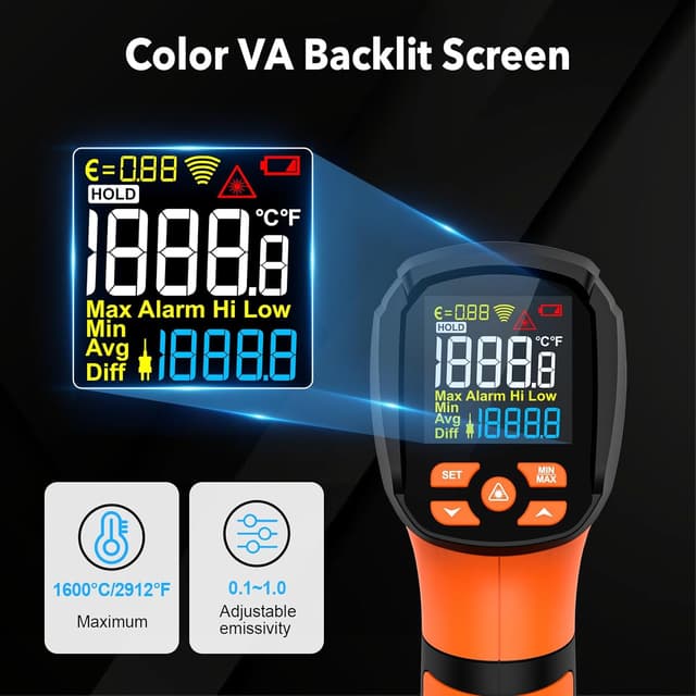 Thumbnail 4 de MESTEK Infrared Thermometer with Probe