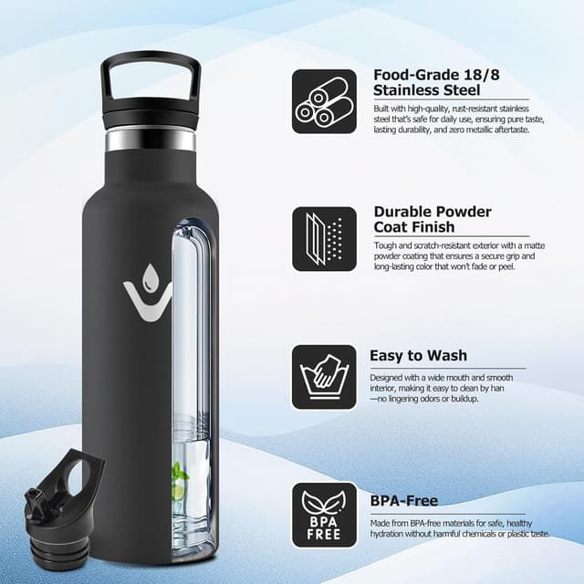 Detalle 2 de Botella Agua 500ml Cantimplora térmica