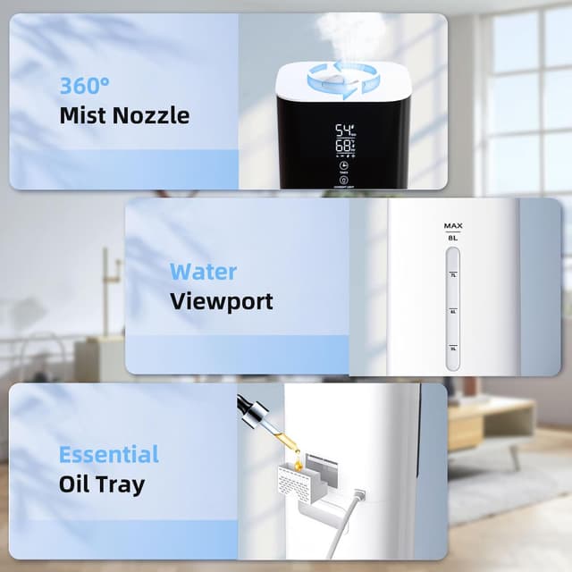 Thumbnail 3 de 2.11Gal Ultrasonic Humidifier