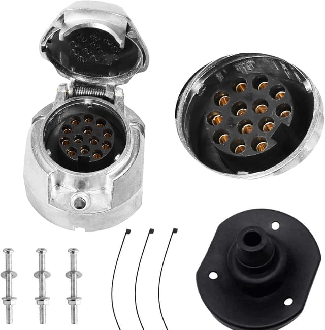Imagen de ETUKER 13 Pin Trailer Socket 12V en OfertitasTOP