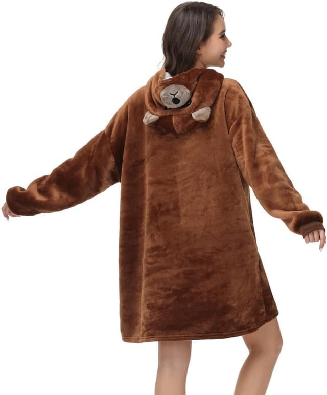 Detalle 2 de chuangminghangqi Kuscheldecke Hoodie Groß