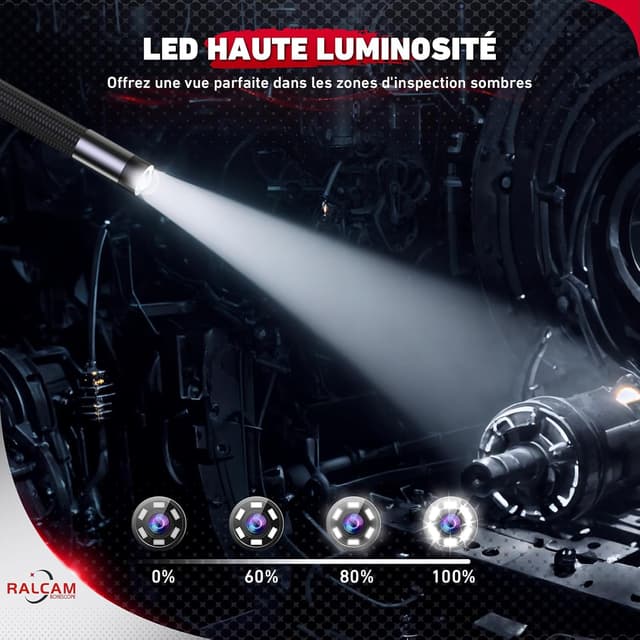 Thumbnail 5 de Ralcam Caméra Endoscope 4,3" HD 1080P 1m