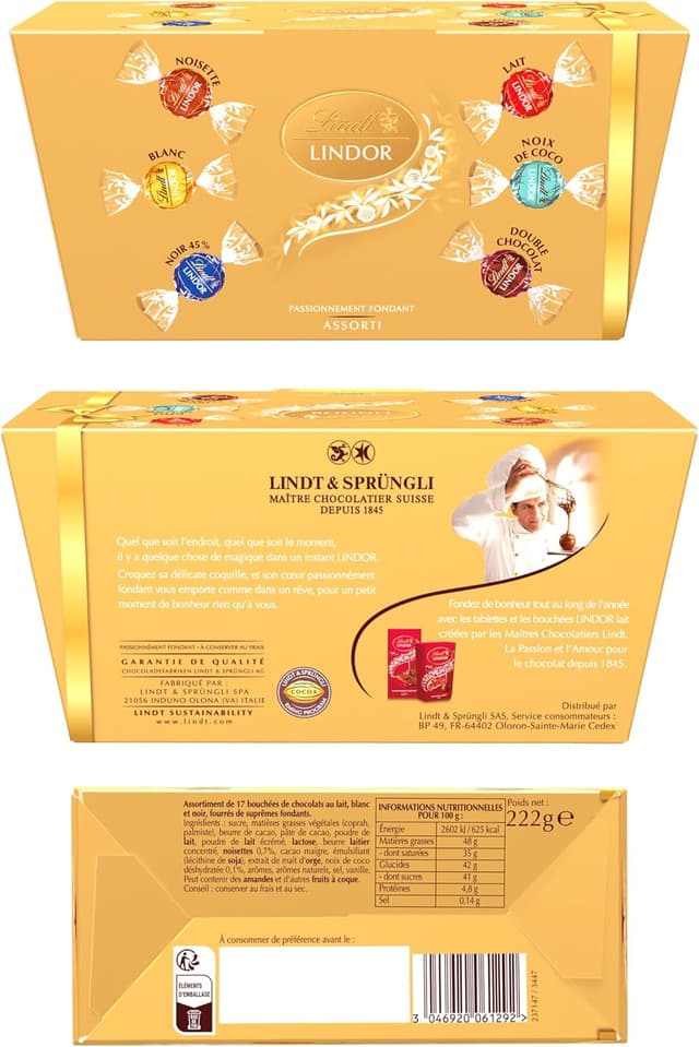 Thumbnail 2 de Lindt LINDOR 222g Assortiment de chocolats đ«