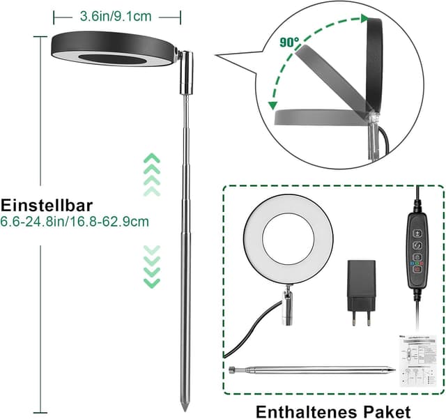 Thumbnail 5 de Qoolife Lámpara de Plantas 48 LED