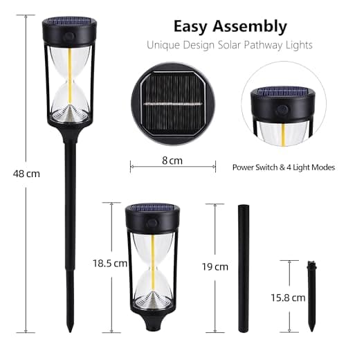 Thumbnail 7 de Geemoo Luces Solares LED Jardin, 4 Piezas 🌞 Impermeables