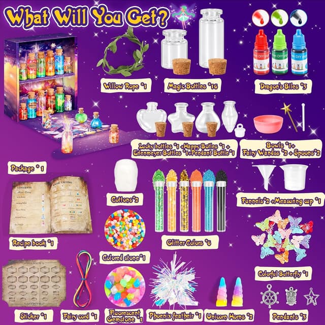 Thumbnail 6 de Subtail Kreative Geschenk für Kinder – Zaubertrank-Set DIY ab 6–11 Jahre (Bastelset)