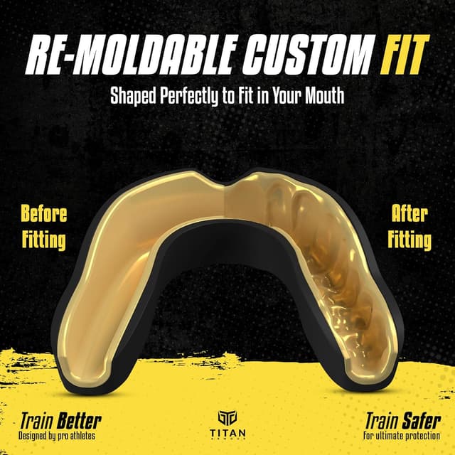 Thumbnail 4 de Titan Armour Gum Shield Gold 11+