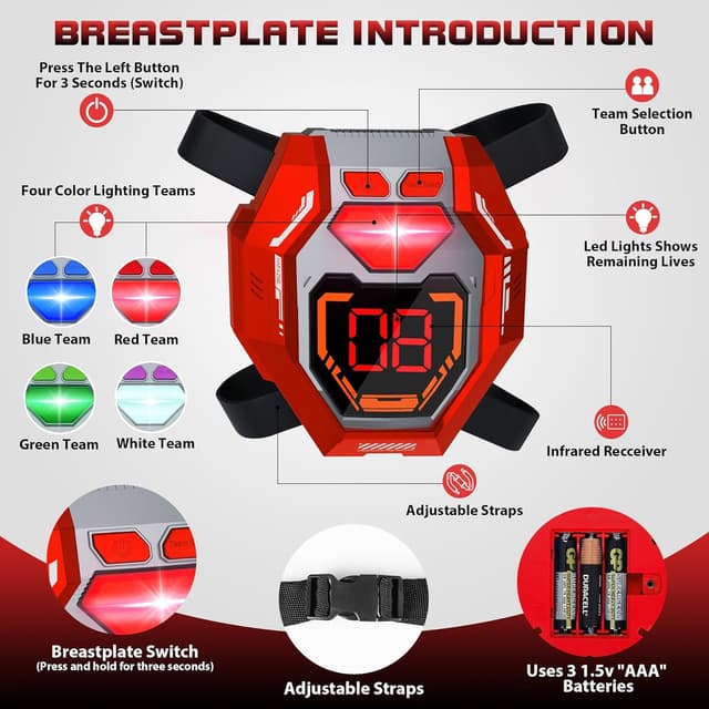 Thumbnail 3 de Laser Tag Guns 130 ft Set of 4