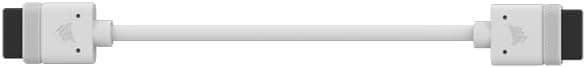 Detalle 2 de Corsair iCUE LINK Kabel – 2× 100 mm gerade, weiß