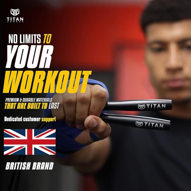 Thumbnail 4 de Titan Armour Premium Self-Locking Adjustable Jump Rope