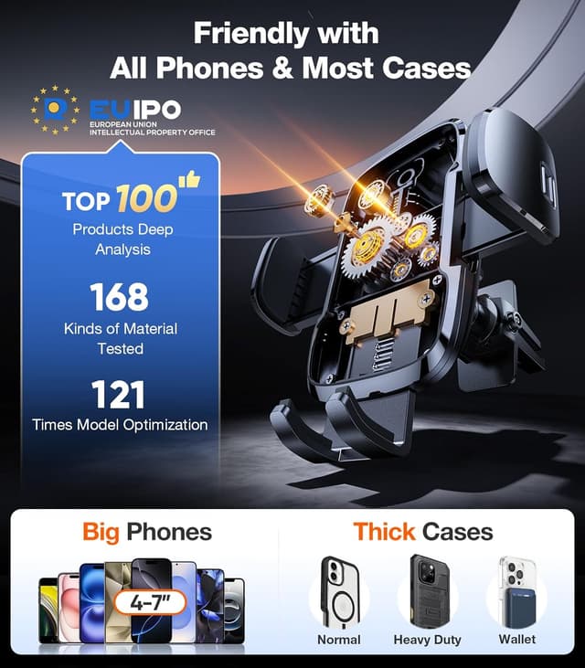 Detalle 2 de TORRAS Ultra-Durable Car Phone Holder 96+ lbs