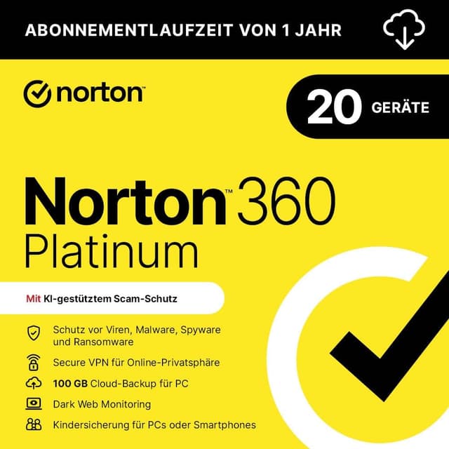 Detalle de Norton 360 Platinum 2026 – 20 Geräte