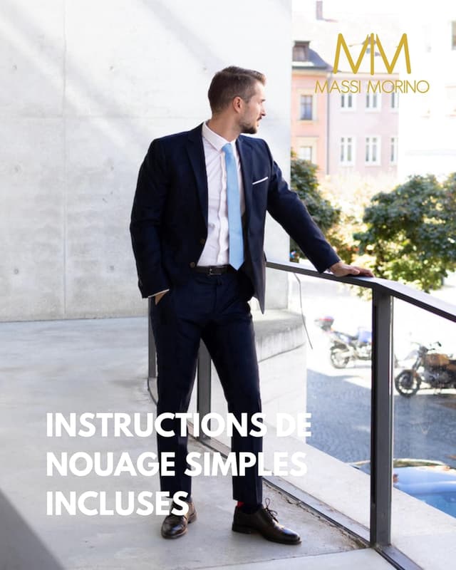 Detalle 2 de Massi Morino cravate slim 6 cm