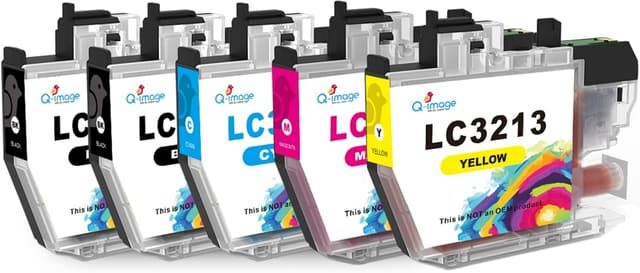 Detalle de Q-image LC3213/LC3211 Compatible Ink Cartridges (5 Pack) for Brother LC-3213 & LC-3211 Printers