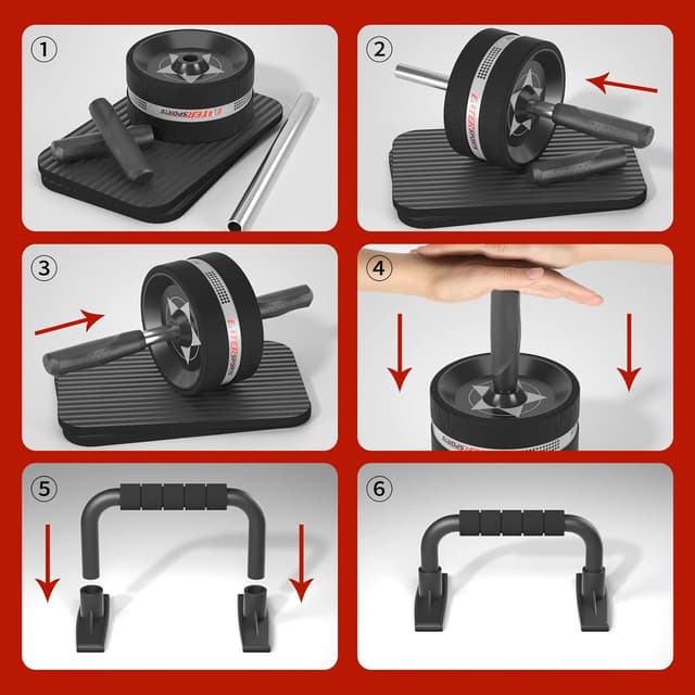 Thumbnail 6 de EnterSports Ab Rollers ab wheel for core training
