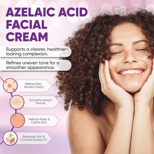 Detalle de AOBBIY Azelaic Acid Cream for Face (1 oz) for redness, uneven tone, and blemish-prone skin