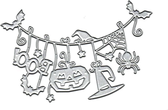 Thumbnail 2 de Halloween Boo Dies Metal Cutting Dies
