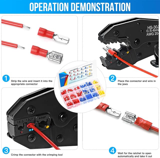 Thumbnail 5 de fioay Crimpzange 350 Teile đź›