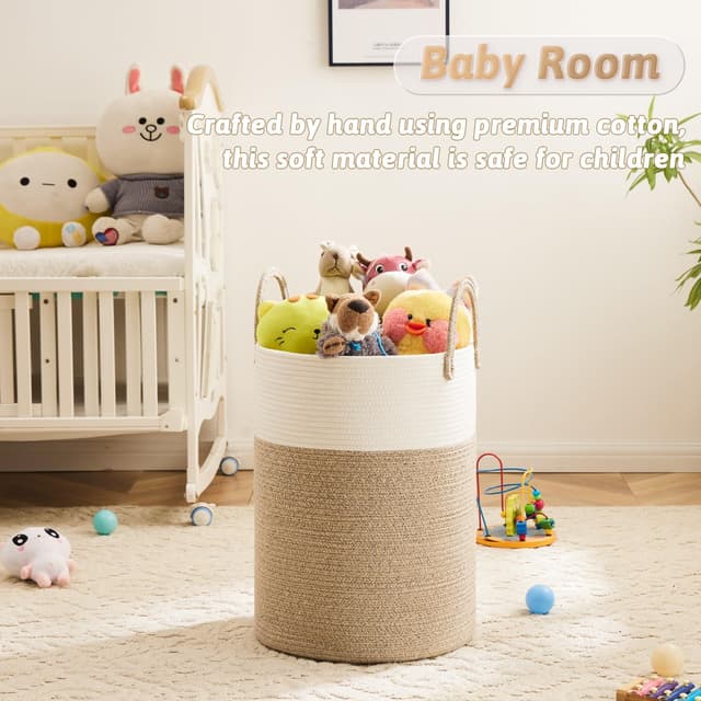 Thumbnail 2 de Artfeel 60L Cotton Rope Laundry Basket