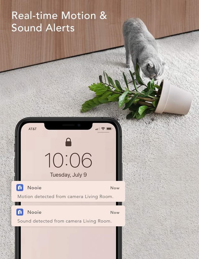 Thumbnail 5 de nooie Telecamera 360 1080P con Alexa