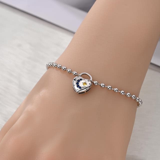 Detalle 2 de Pandach Damen-Armband aus 925 Sterling Silber „Moments“ – Schlangen-Gliederarmband als Geschenk